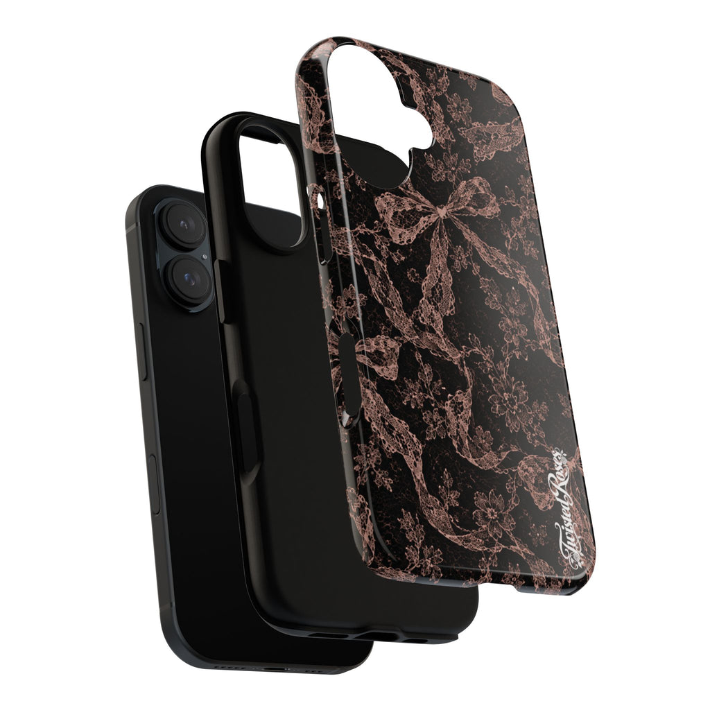 🎀 Coquette Noir 🖤– Laced in Trouble Phone Case
