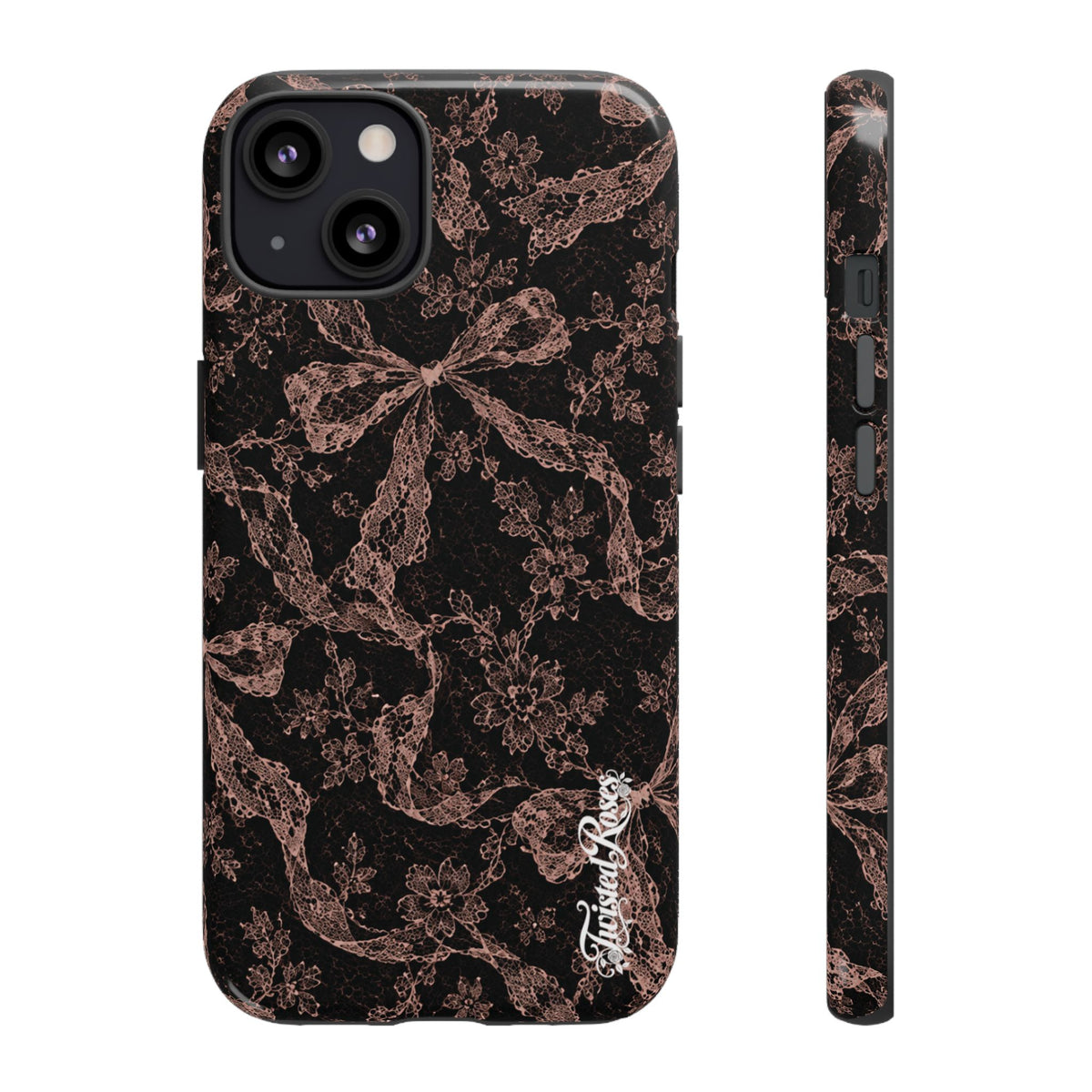 🎀 Coquette Noir 🖤– Laced in Trouble Phone Case