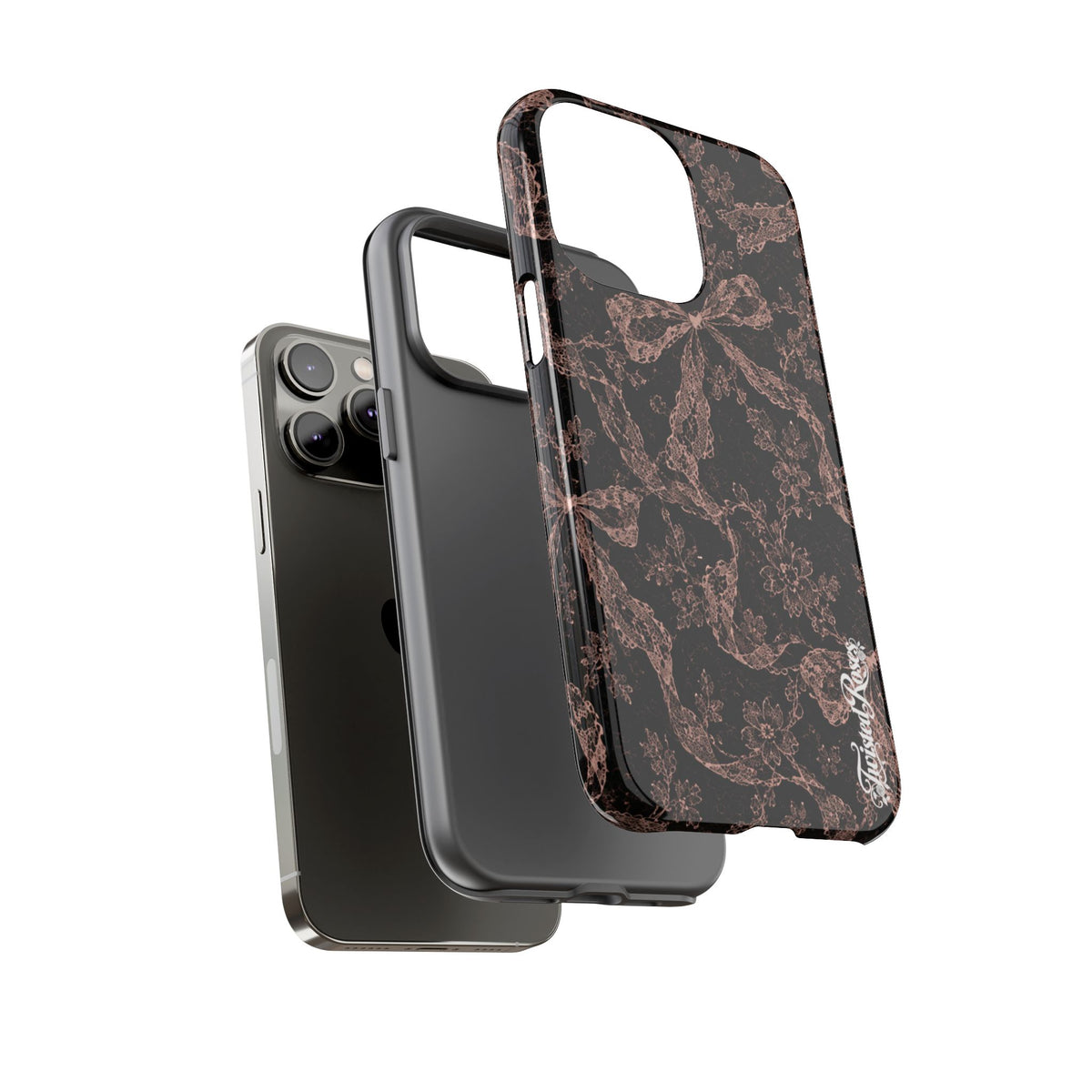 🎀 Coquette Noir 🖤– Laced in Trouble Phone Case