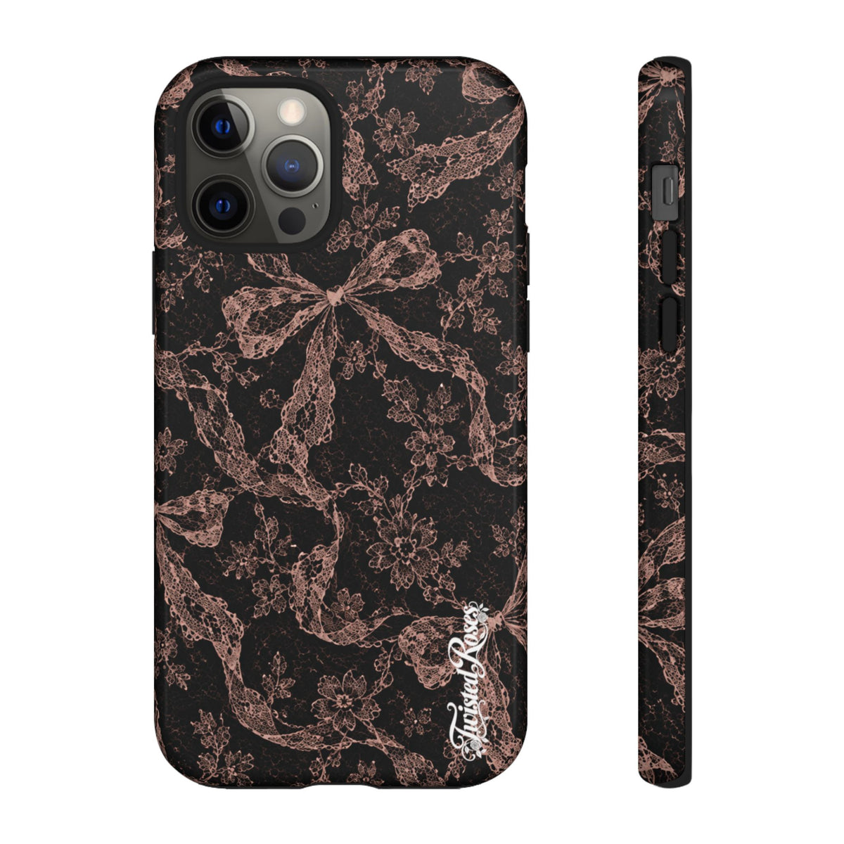🎀 Coquette Noir 🖤– Laced in Trouble Phone Case