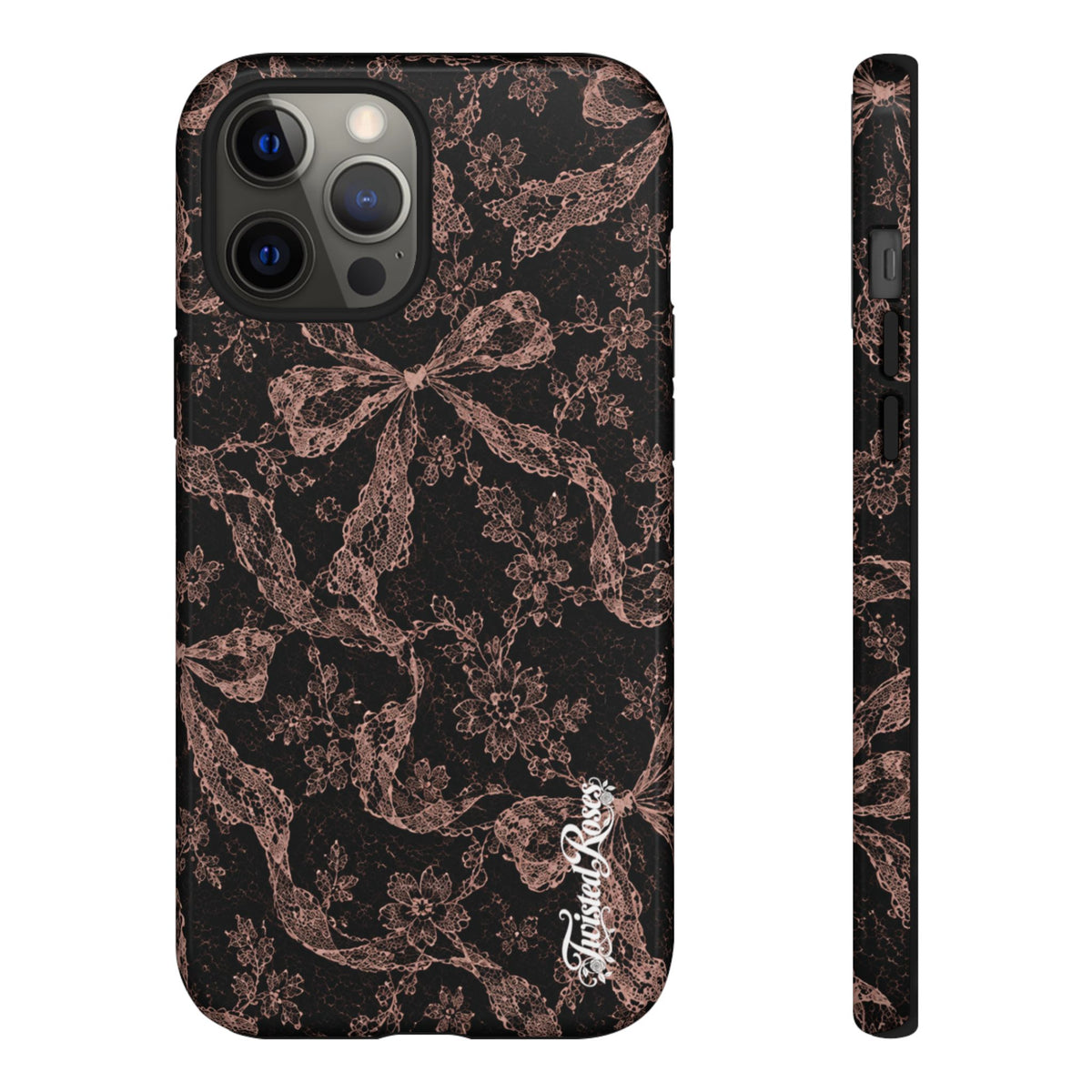 🎀 Coquette Noir 🖤– Laced in Trouble Phone Case