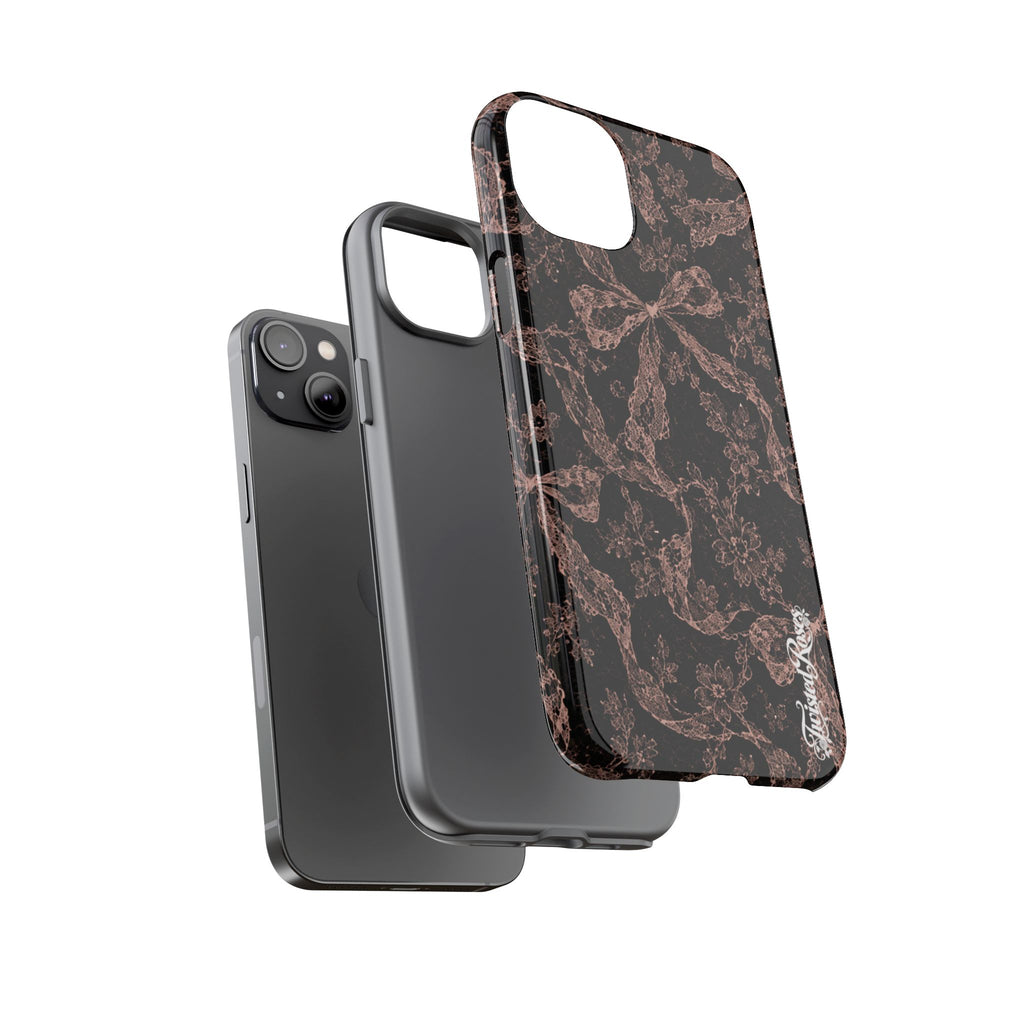 🎀 Coquette Noir 🖤– Laced in Trouble Phone Case