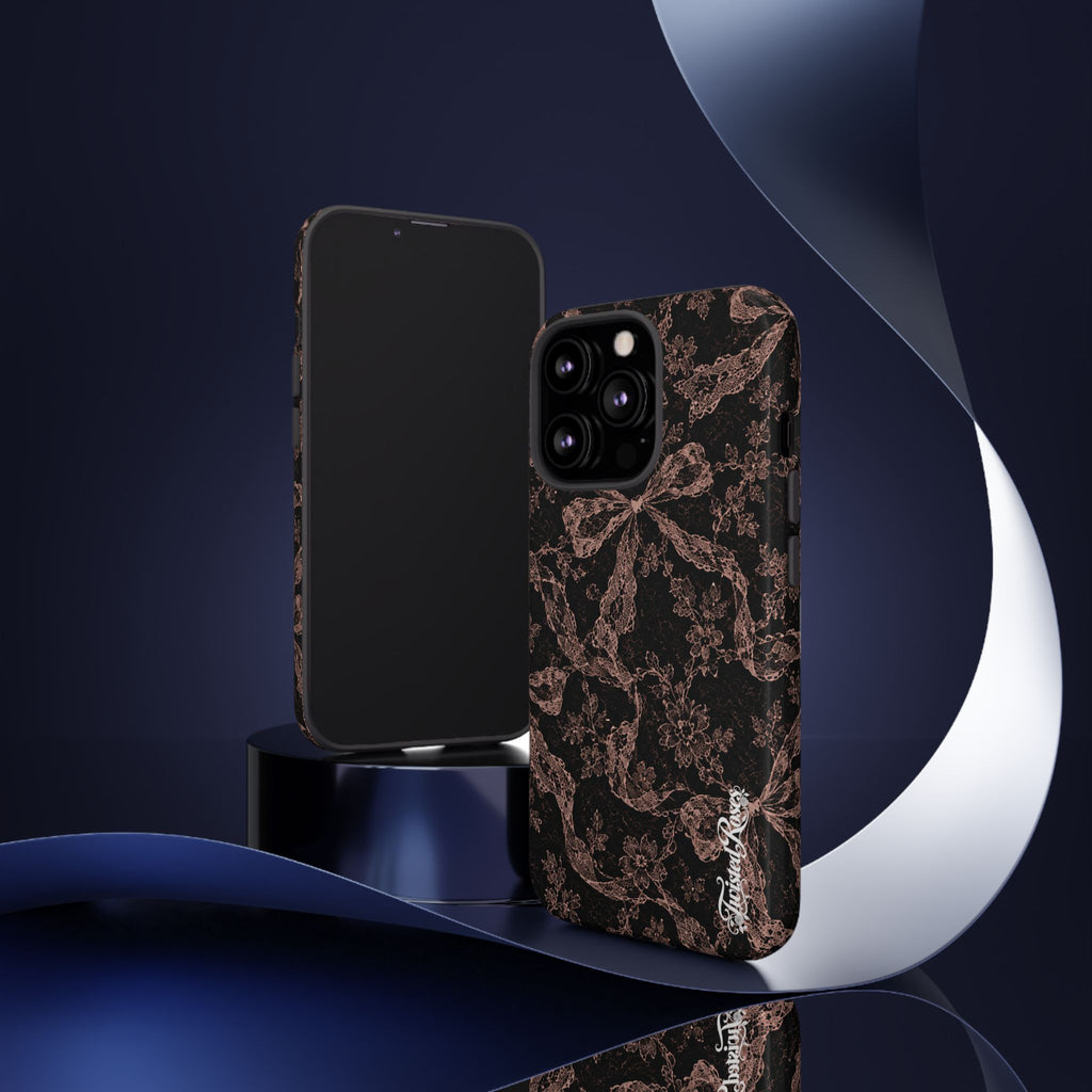 🎀 Coquette Noir 🖤– Laced in Trouble Phone Case