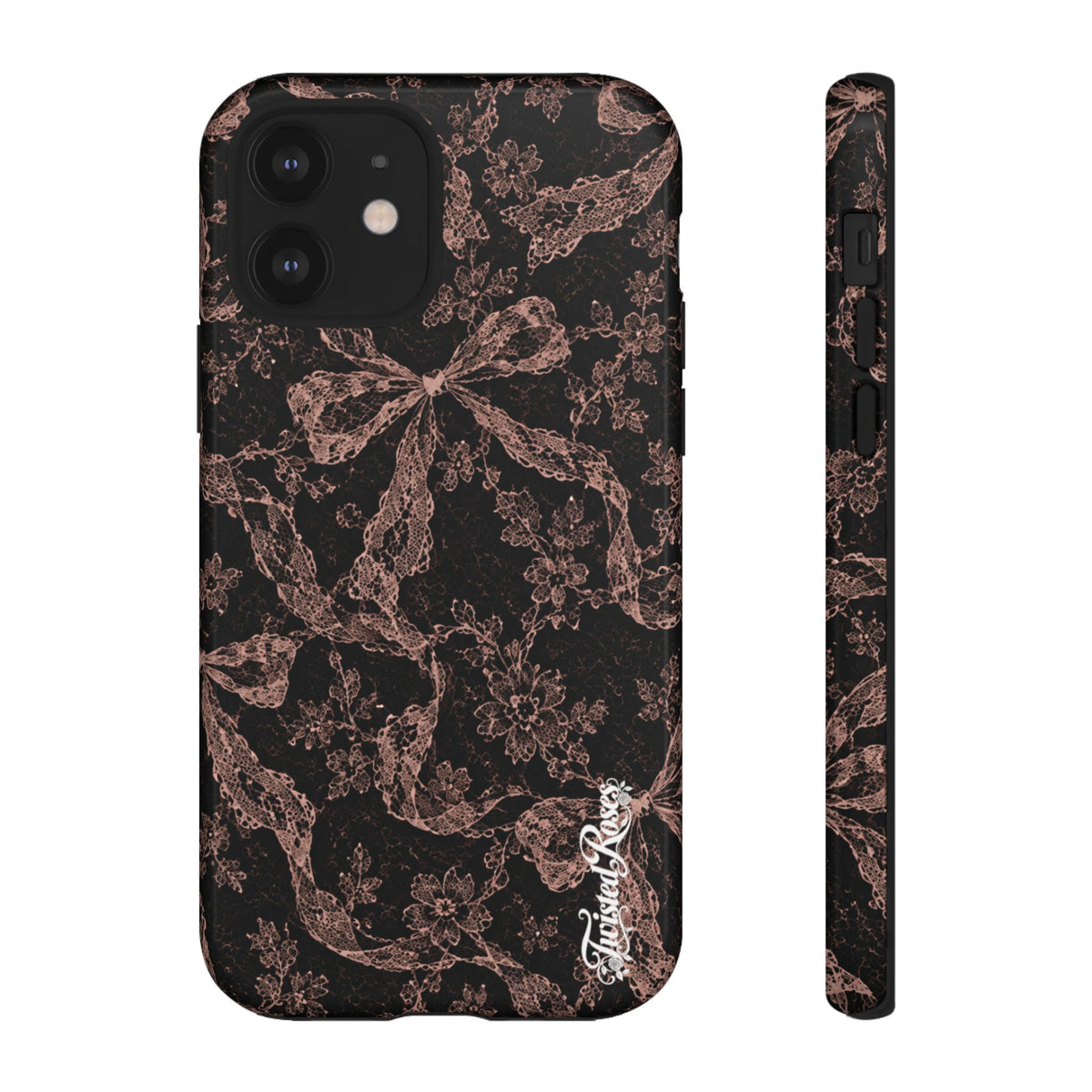 🎀 Coquette Noir 🖤– Laced in Trouble Phone Case