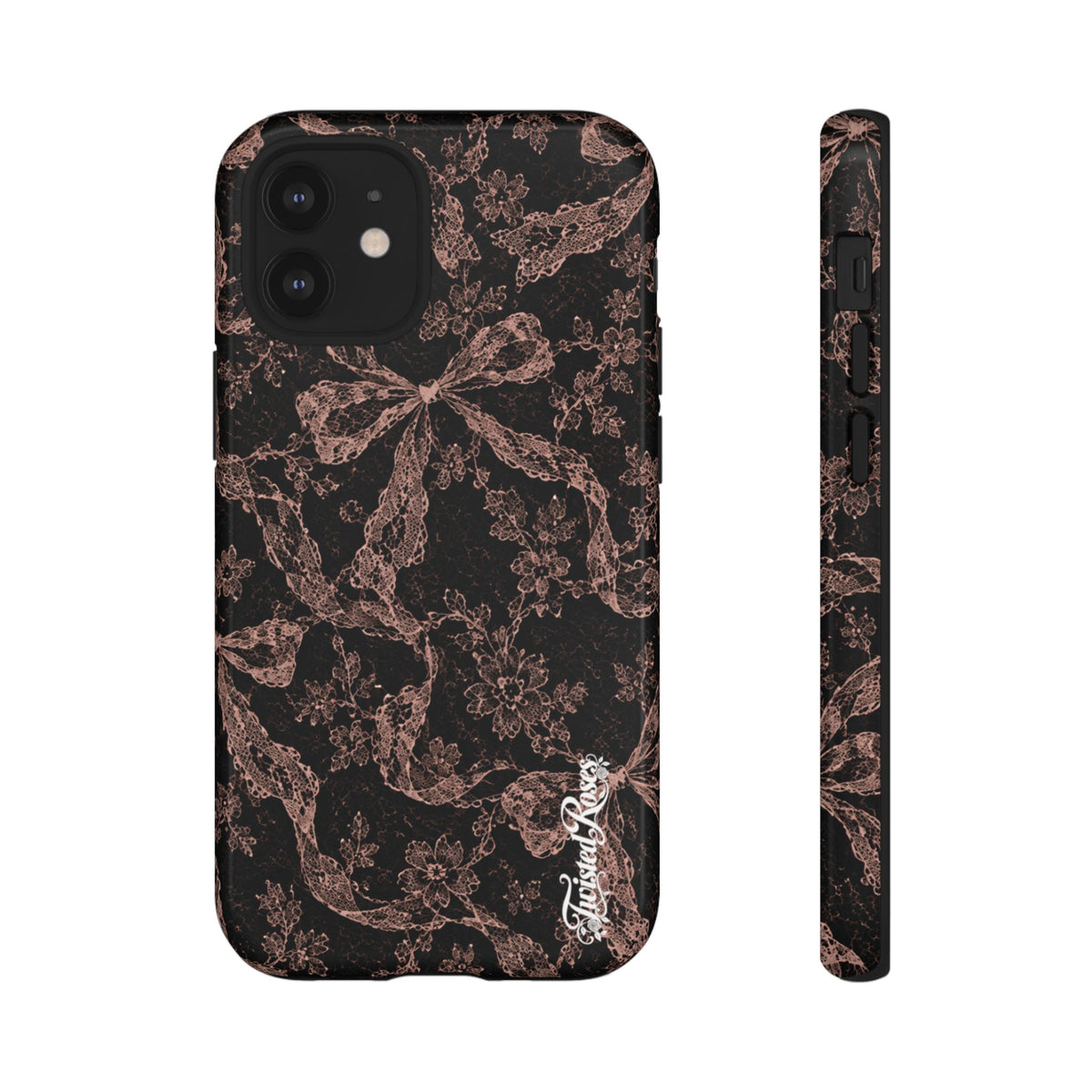 🎀 Coquette Noir 🖤– Laced in Trouble Phone Case