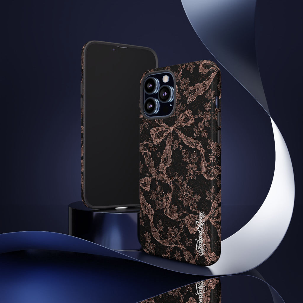 🎀 Coquette Noir 🖤– Laced in Trouble Phone Case