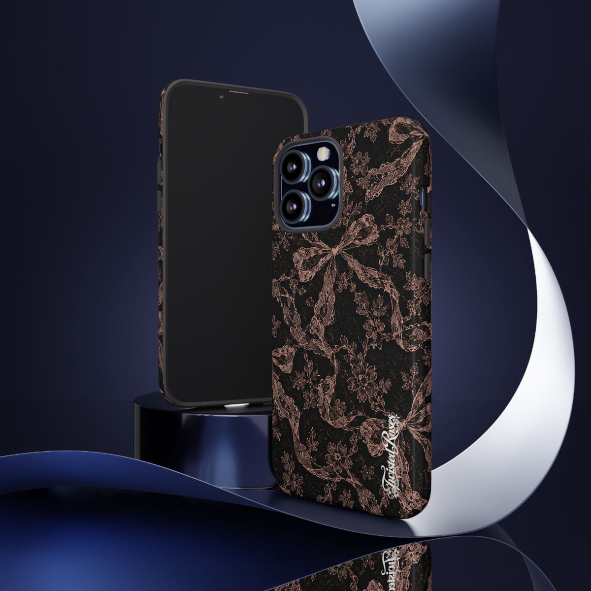 🎀 Coquette Noir 🖤– Laced in Trouble Phone Case