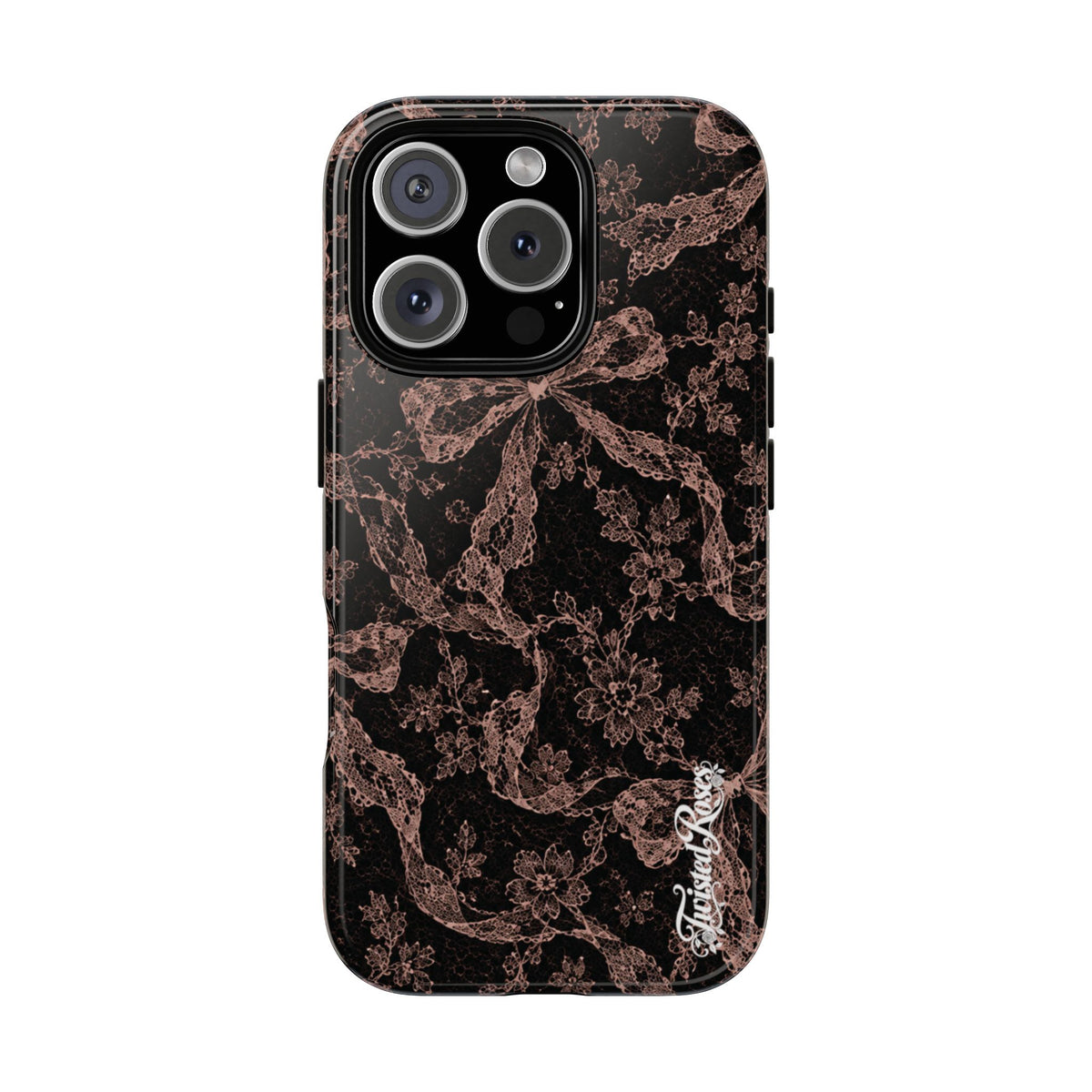 🎀 Coquette Noir 🖤– Laced in Trouble Phone Case