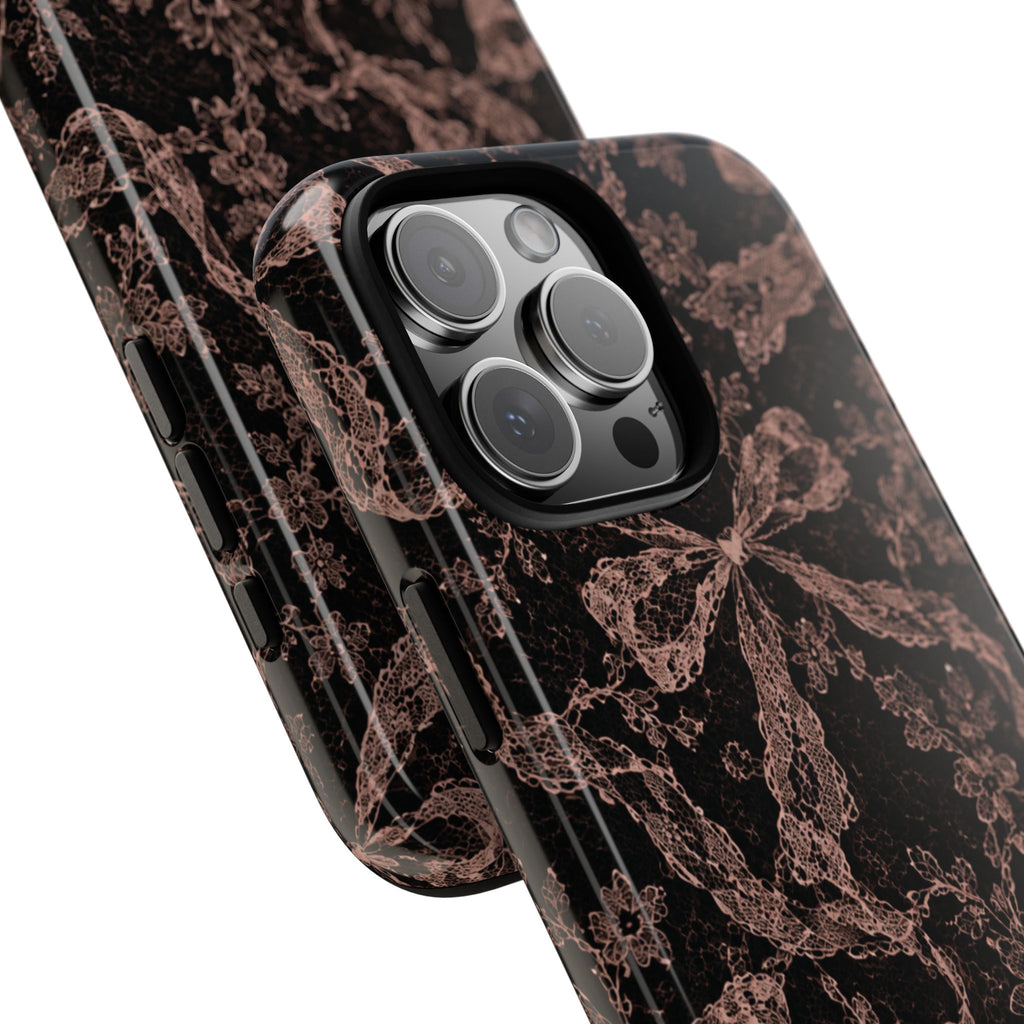 🎀 Coquette Noir 🖤– Laced in Trouble Phone Case