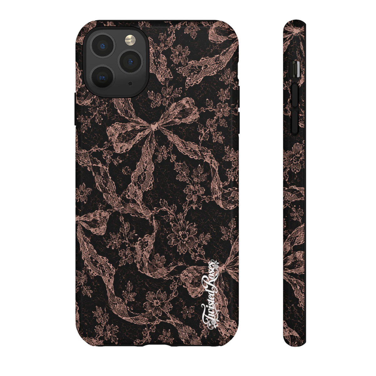 🎀 Coquette Noir 🖤– Laced in Trouble Phone Case