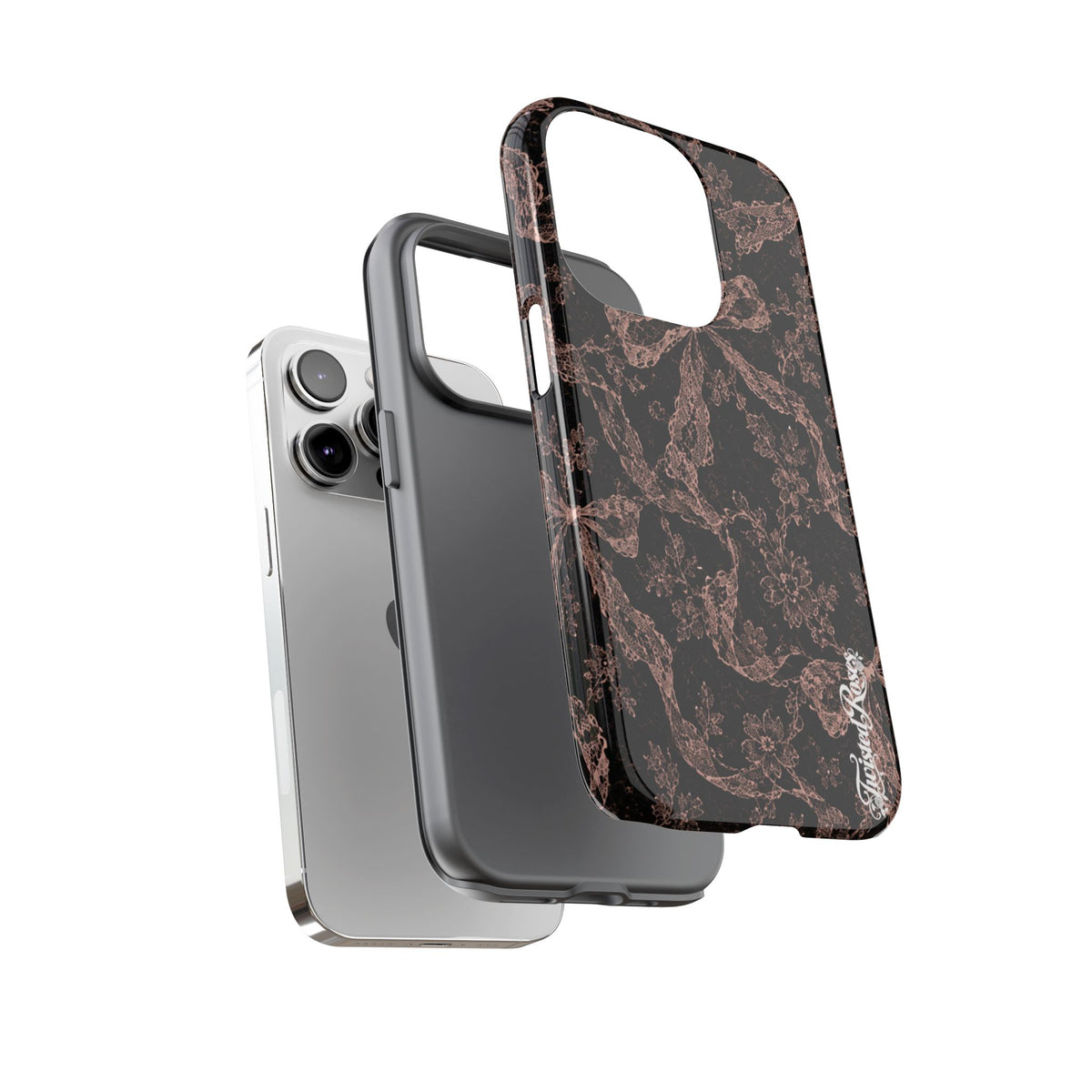 🎀 Coquette Noir 🖤– Laced in Trouble Phone Case