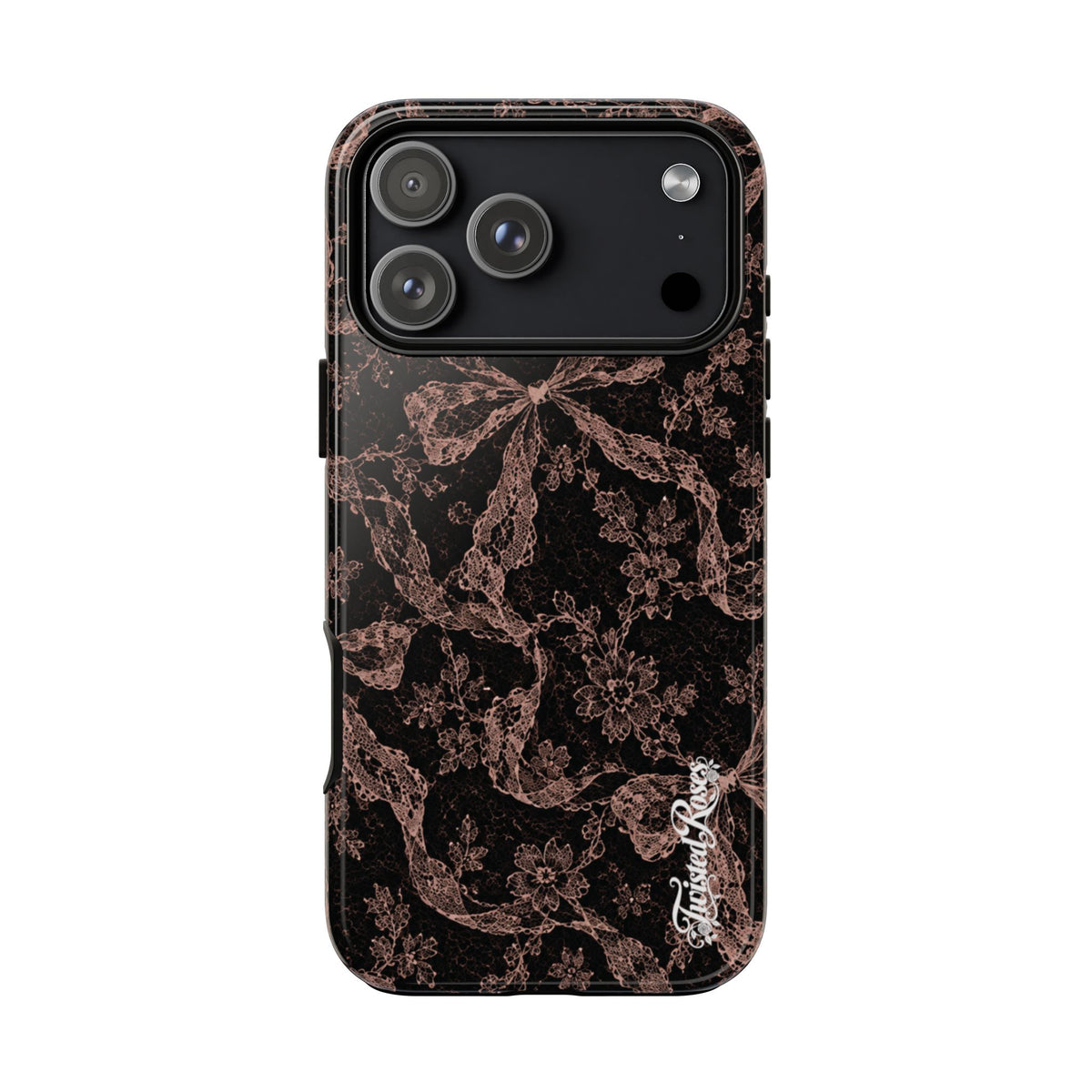 🎀 Coquette Noir 🖤– Laced in Trouble Phone Case