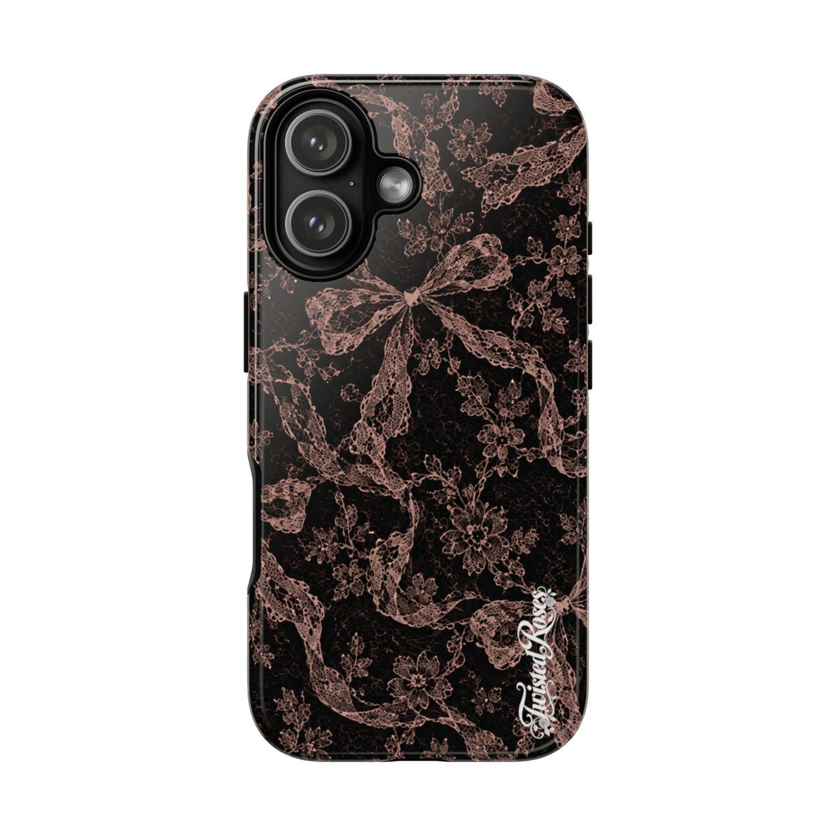 🎀 Coquette Noir 🖤– Laced in Trouble Phone Case