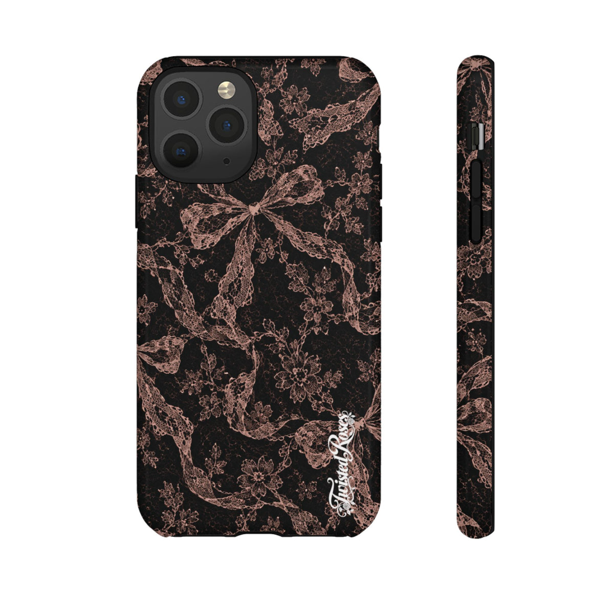 🎀 Coquette Noir 🖤– Laced in Trouble Phone Case