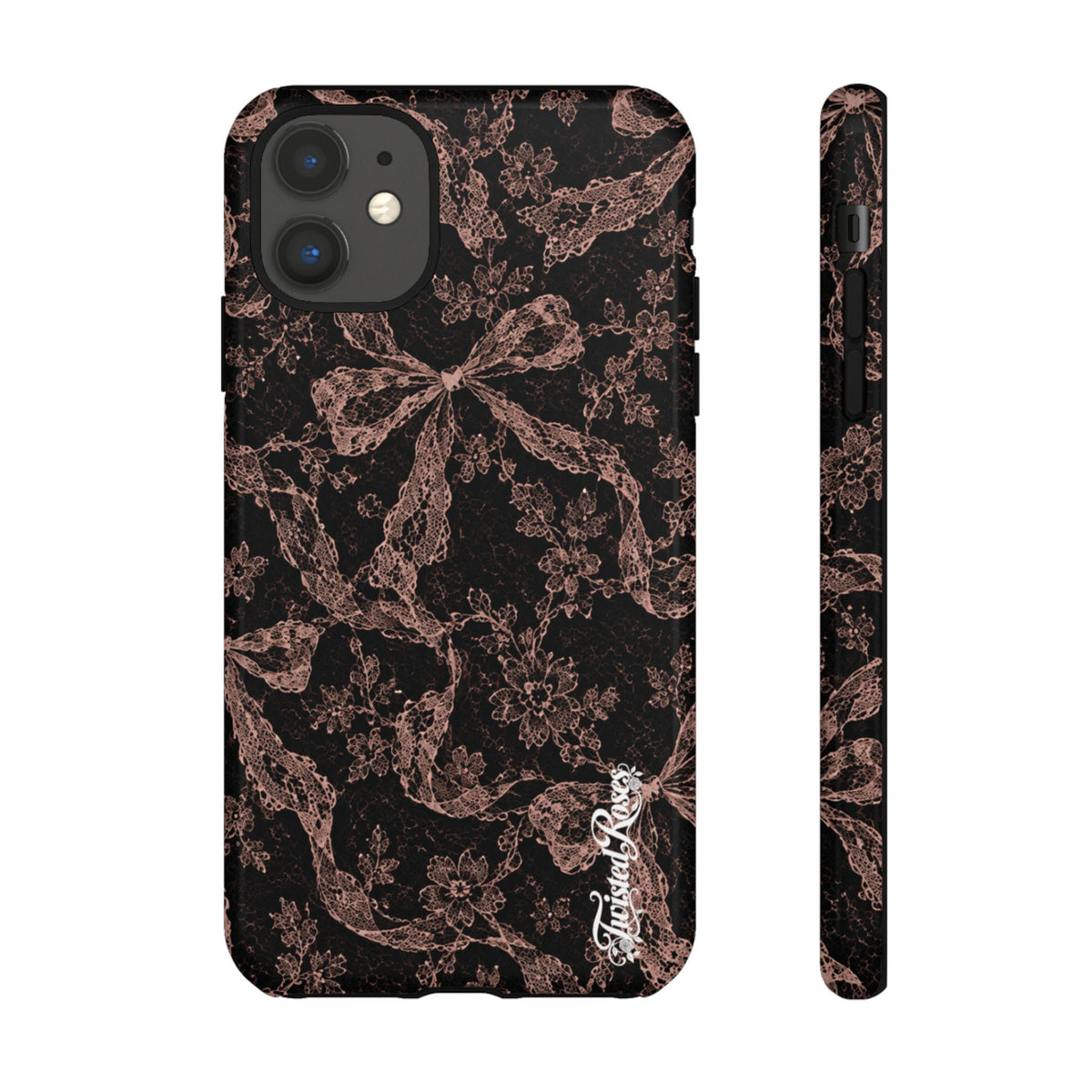 🎀 Coquette Noir 🖤– Laced in Trouble Phone Case