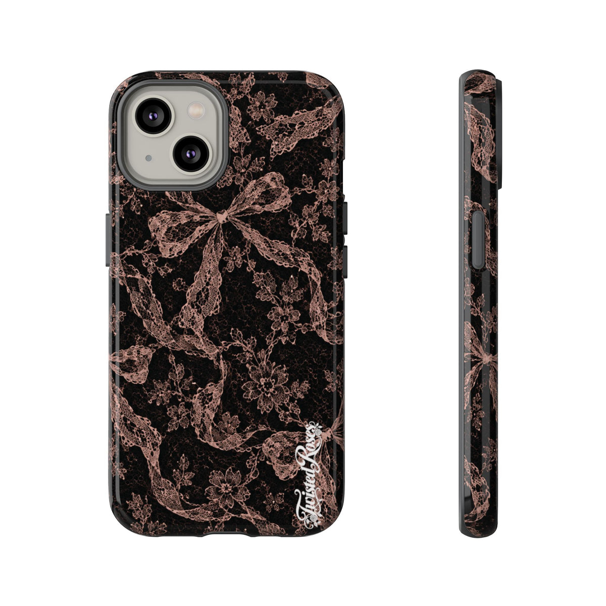🎀 Coquette Noir 🖤– Laced in Trouble Phone Case