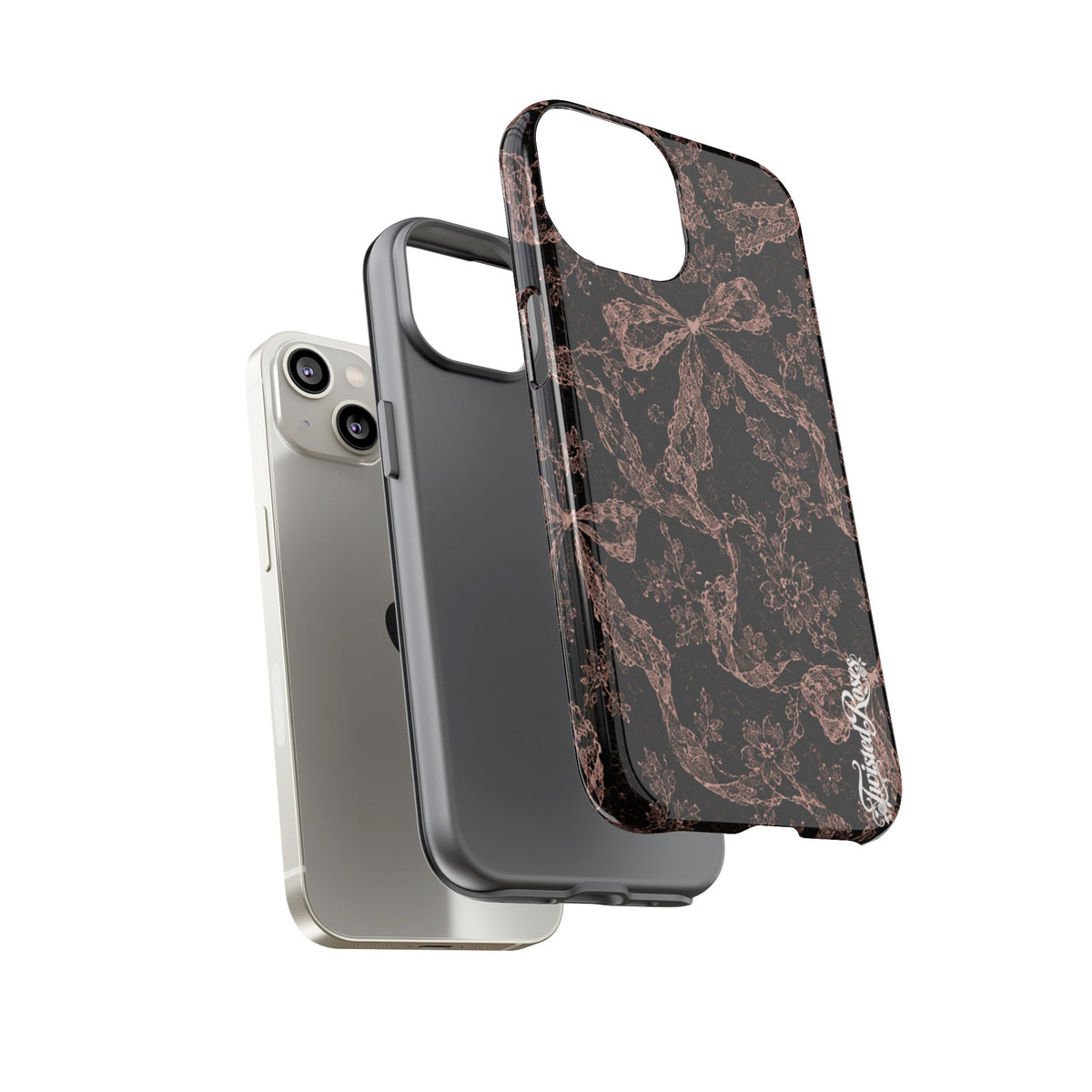🎀 Coquette Noir 🖤– Laced in Trouble Phone Case